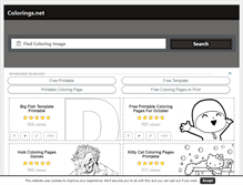 Tablet Screenshot of colorings.net